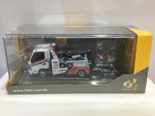 TOYEAST TINY 1/43 DIE-CAST MODEL CAR HINO 300 HONG KONG WORLD CHAMPION TOW TRUCK trailer ATC43090 12390