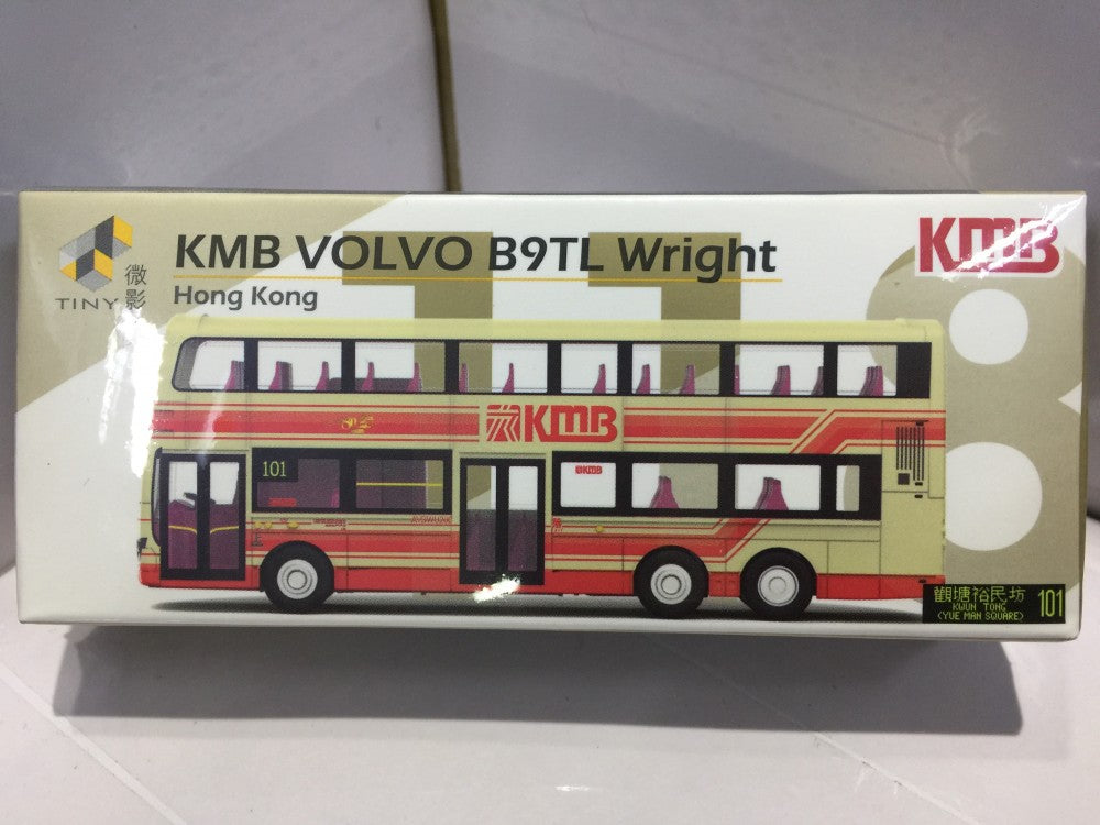 TOYEAST TINY CITY 118 DIE-CAST MODEL CAR KMB VOLVO B9TL WRIGHT VMD1 KMB-M-2018086 14344