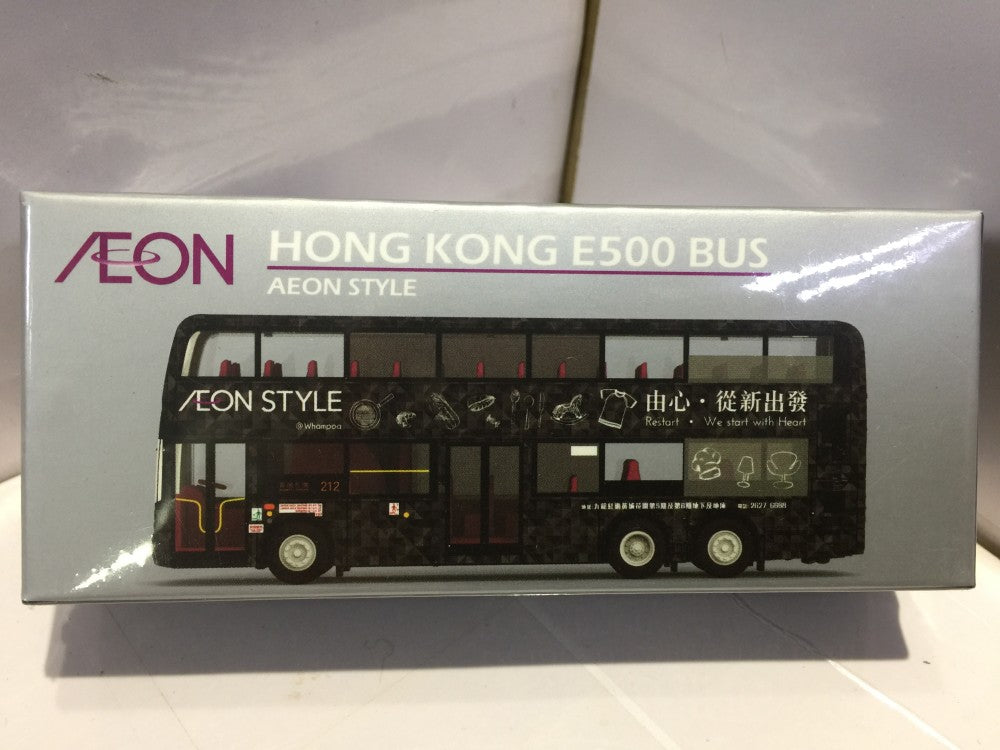 TOYEAST TINY CITY DIE-CAST MODEL CAR HONG KONG E500 BUS AEON STYLE ATC64095 11259
