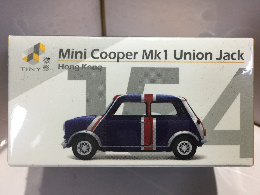 TOYEAST TINY CITY 154 DIE-CAST MODEL CAR MINI COOPER Mk1 UNION JACK ATC64544 15304