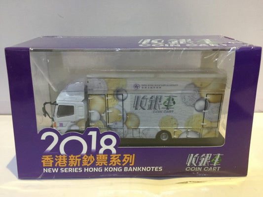 TOYEAST TINY DIE-CAST MODEL CAR HINO 500 NEW SERIES HONG KONG BANKNOTES COIN CART ATC64510 14851