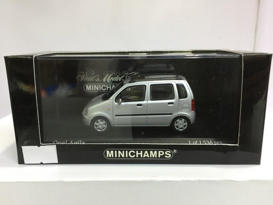 MINICHAMPS 1/43 OPEL AGILA SILVER