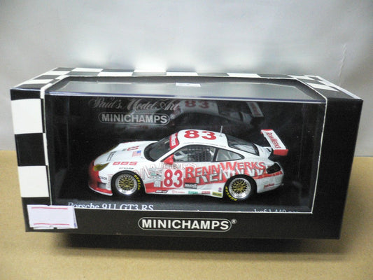 MINICHAMPS 1/43 PORSCHE 911 GT3 RS DAYTONA 24hrs 2003 STANDRIDGE STERANKA VAN OVERBEEK MURRY #83