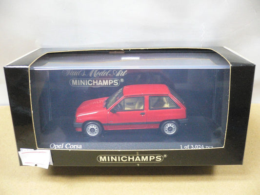 MINICHAMPS 1/43 OPEL CORSA 1983 RED