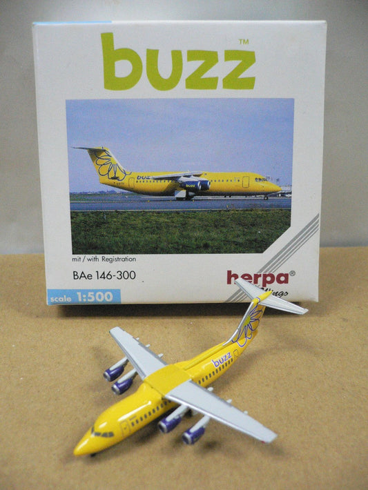 HERPA 1/500 BUZZ BAe146-300 G-UKRC