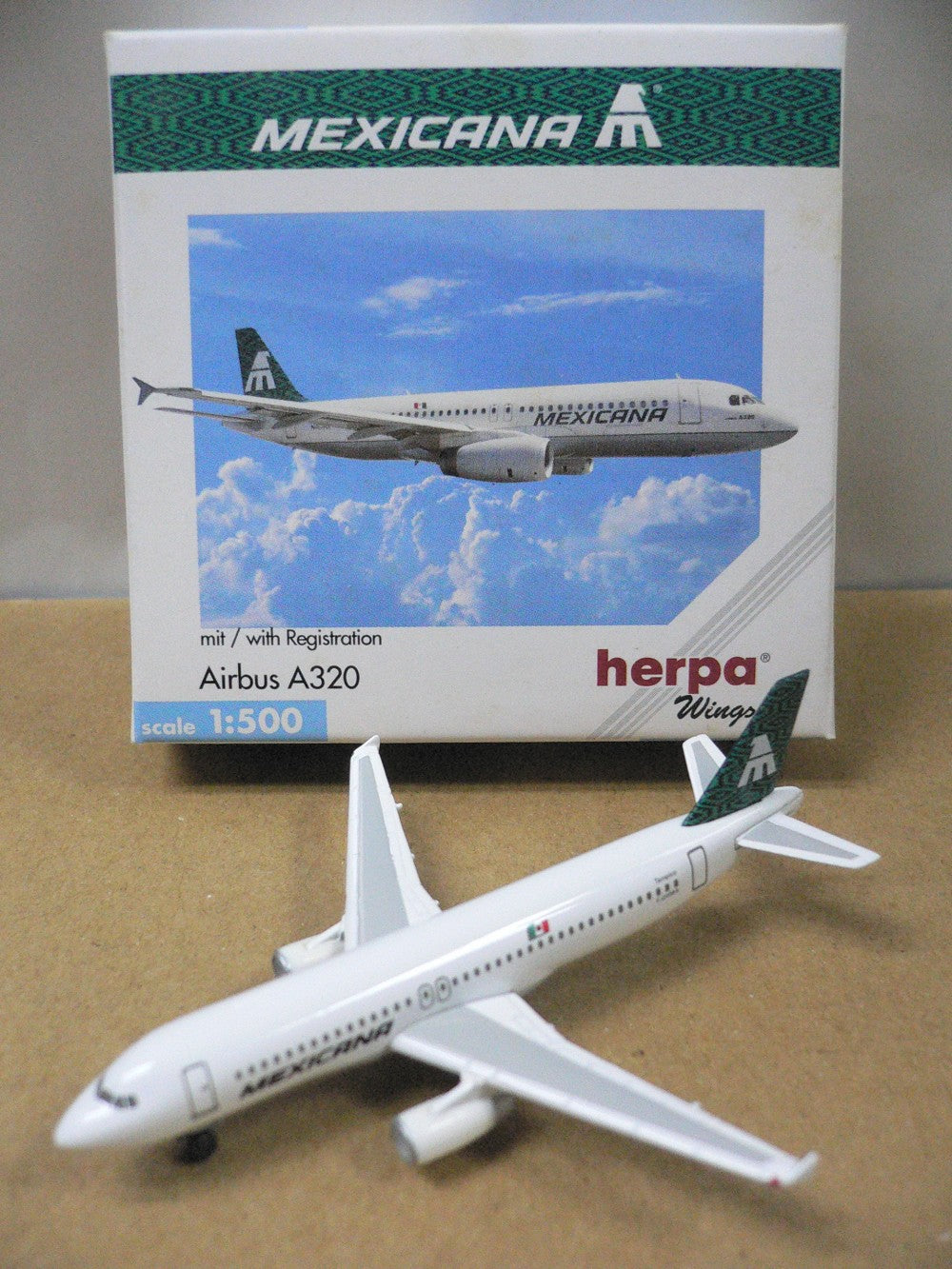 HERPA WINGS 1/500 MEXICANA AIRBUS A320 F-OHMA