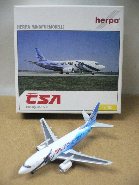 HERPA 1/400 CSA CZECH AIRLINES BOEING 737-500 OK-DGL