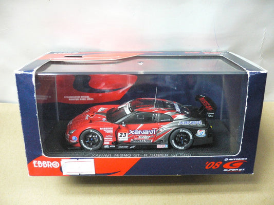 EBBRO 1/43 NISSAN SKYLINE GT-R XANAVI NISMO SUPER GT500 RED SILVER