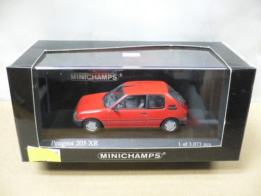 MINICHAMPS 1/43 PEUGEOT 205XR 1988 RED