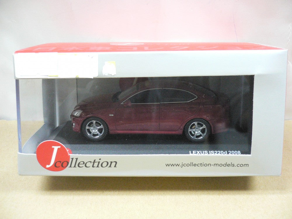 JCOLLECTION 1/43 TOYOTA LEXUS IS220d RED