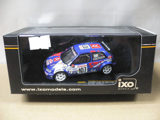 IXO 1/43 CITROEN SAXO KIT CAR RALLY SANREMO 1999 S.LOEB D.ELENA #107