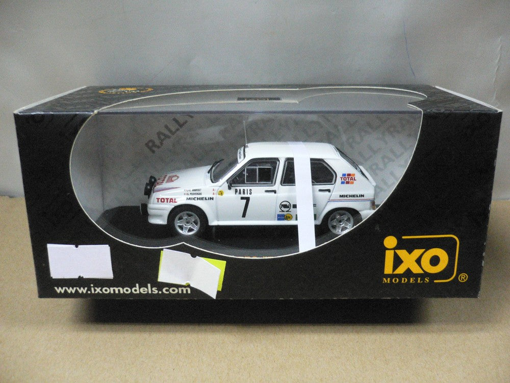 IXO 1/43 CITROEN VISA 1000 PISTES RALLY MONTE CARLO 1985 JC.ANDRUET A.PEUVERGNE #7