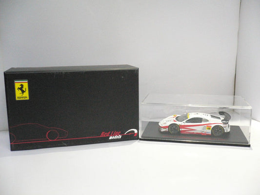 RED LINE EBBRO 1/43 MACH-GO FERRARI DUNLOP #10 SUPER GT 300 2005 WHITE