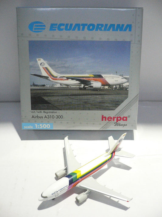 HERPA WINGS 1/500 ECUATORIANA AIRBUS A310-300 HC-BRB