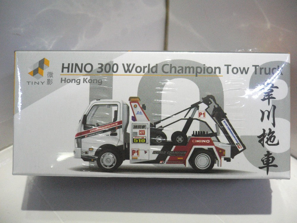 TOYEAST TINY CITY 103 DIE-CAST MODEL CAR HINO 300 WORLD CHAMPION TOW TRUCK ATC64425 14043