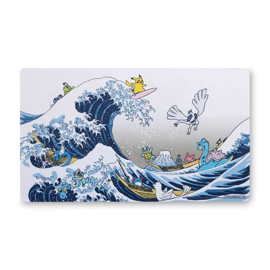 Pokemon-shaped playmat Great Wave Pikachu & Friends