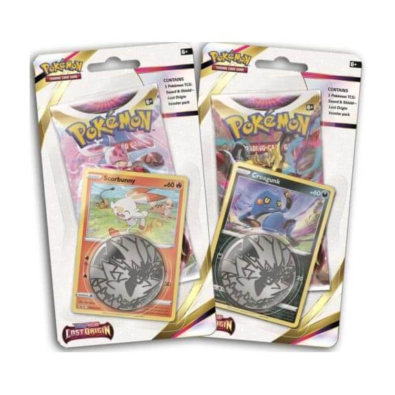 Pokemon TCG US SS11 Lost Origins 1 Blister Pack(Croagunk)