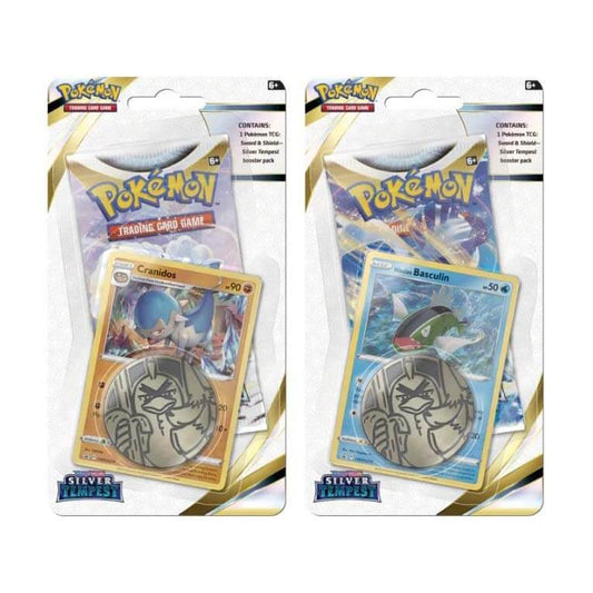 Pokemon TCG US Version SS12 Silver Tempest 1 Blister Pack(Cranidos)