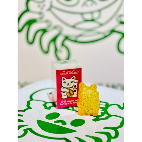 Gold Powder Lucky Cat