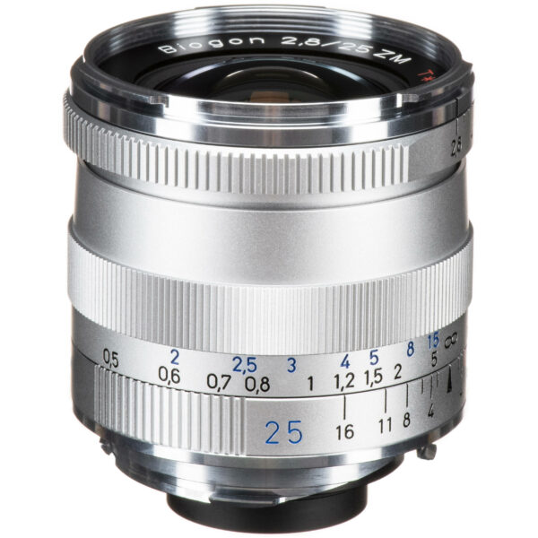 Zeiss Biogon T* 25mm f/2.8 ZM lens (Leica M mount / silver)