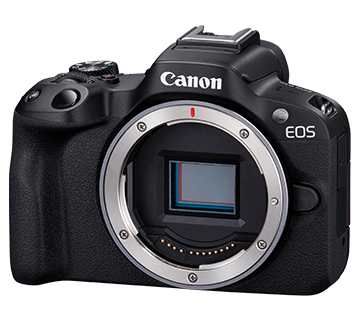 Canon EOS R50 Ultra-light VLOG lens-changing camera (black/clear body)