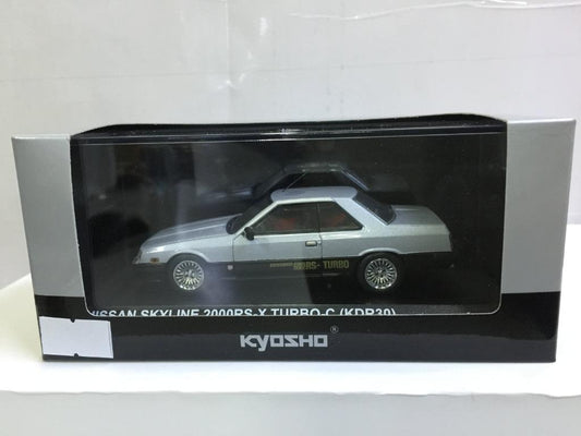 KYOSHO 1/43 NISSAN SKYLINE 2000RS-X TURBO-C KDR30 SILVER BLACK