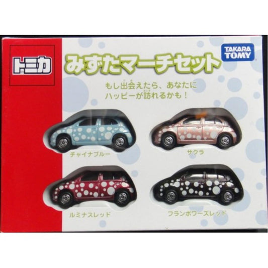 TAKARA TOMY 78585 TOMICA MIZUTA NISSAN MARCH MICRA SET CHINA BLUE SAKURA LUMINOUS RED FLAMBOO'S RED 1138589550  SA
