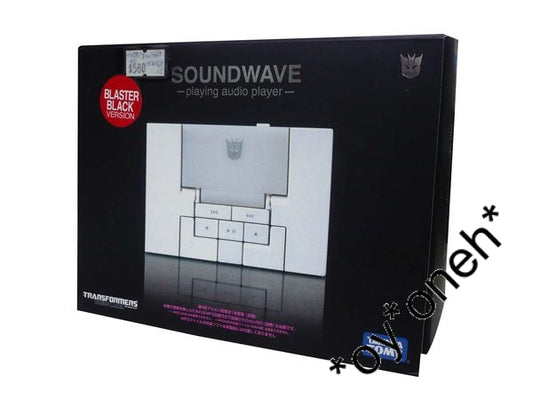 TAKARA TOMY TRANSFORMERS MUSIC LABEL BLASTER BLACK SOUNDWAVE AUDIO PLAYER 79162  b23657540