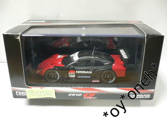 EBBRO 1/43 NISSAN GT-R SUZUKA TEST SUPER GT 500 2010 #230 RED BLACK