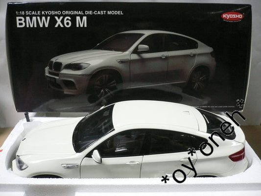KYOSHO 1/18 BMW X6 M ALPINE WHITE 08762W