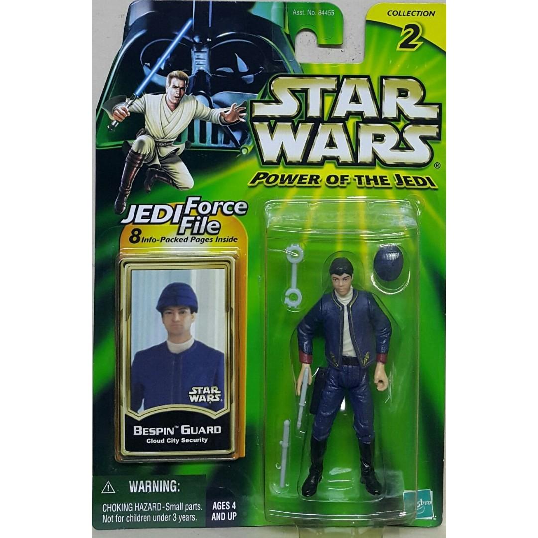 HASBRO STAR WARS POWER OF THE JEDI JEDI FORCE FILE BESPIN GUARD CLOUD CITY SECURITY 84638