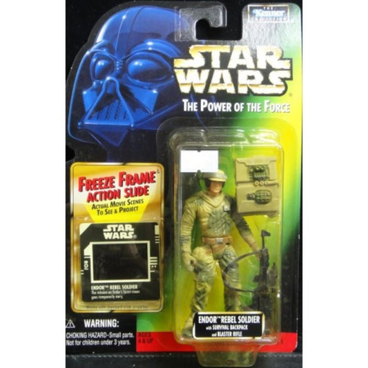 KENNER STAR WARS ENDOR REBEL SOLDIER SURVIVAL BACKPACK BLASTER RIFLE