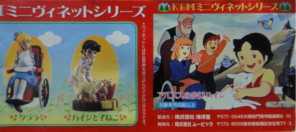 KAIYODO K&M Kaiyodo Piao Lingyan HEDI GIRL OF THE ALPS Transparent Version All 5 Types Gashapon PIU-50 b30098174