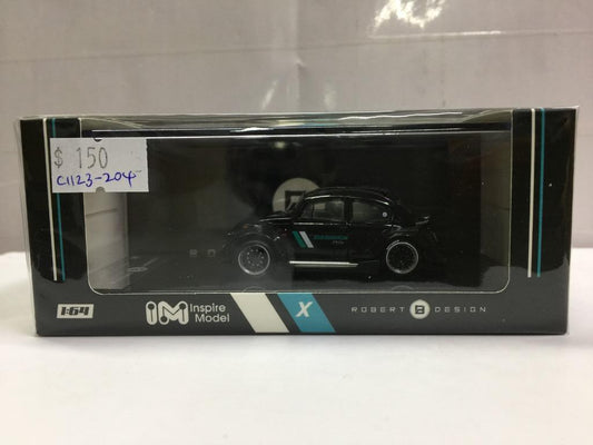 INSPIRE MODEL X ROBERT DESIGN 1/64 RWB Beetle blue strip black body Diecast