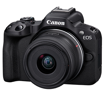Canon EOS R50 with RF-S18-45mm f/4.5-6.3 IS STM Lens Kit (Black)