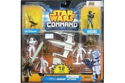 HASBRO 25739 STAR WARS COMMAND ENDOR ATTACK LUKE BIKER SCOUT