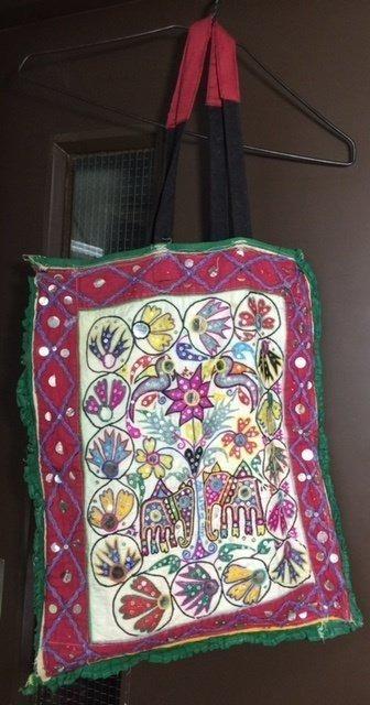 Indian ethnic bag OLD RABARI HAND EMBROIDERY MIRROR BANJARA TRIBAL RARE SHOULDER ETHNIC KUCHI BAG tote bag b31581896 E3511-488N