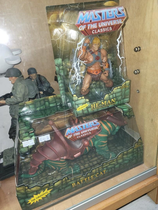 He-man and battle cat set mattel classics the original