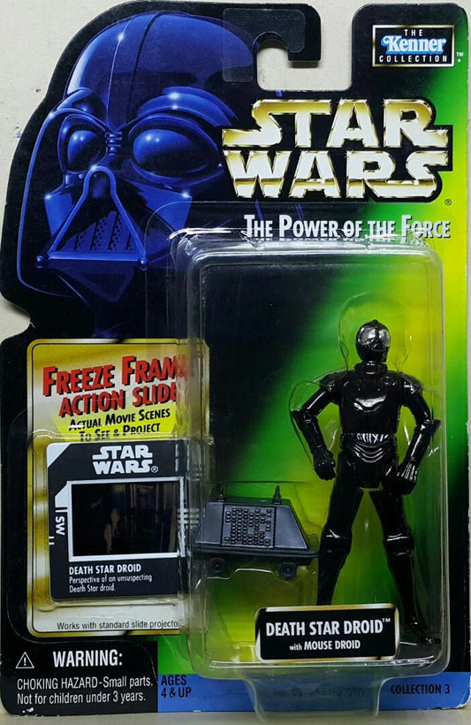 KENNER 69862 STAR WARS THE POWER OF THE FORCE COLLECTION 3 DEATH STAR DROID WITH MOUSE DROID