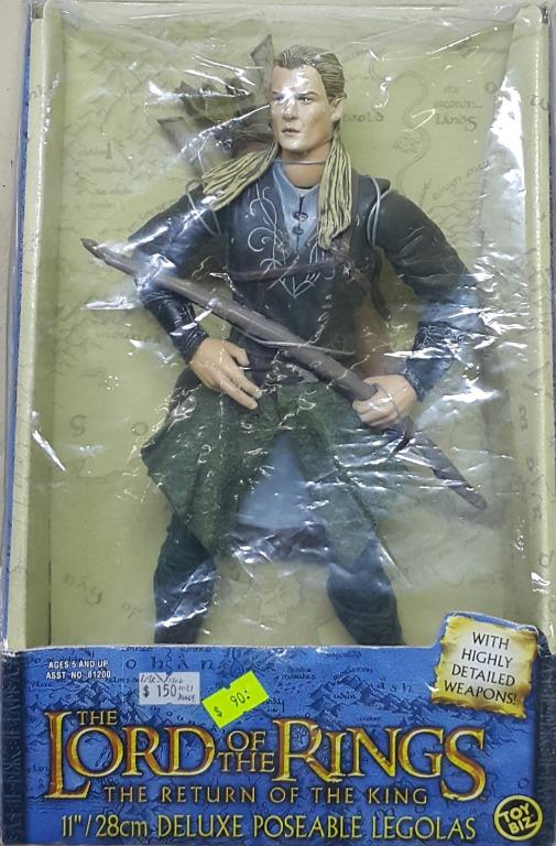 TOY BIZ 81202 THE LORD OF THE RINGS THE RETURN OF THE KING DELUXE POSEABLE LEGOLAS WITH HIGHLY DETAILED WEAPONS ORLANDO BLOOM  1113174469 Special offer