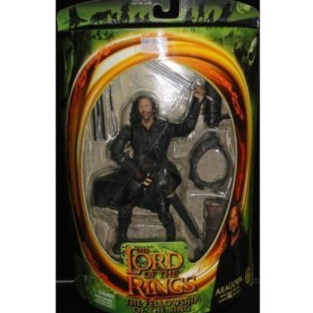 TOY BIZ 81063 THE LORD OF THE RINGS THE FELLOWSHIP OF THE RING ARAGORN W/ REAL ARROW LAUNCHING LOTR