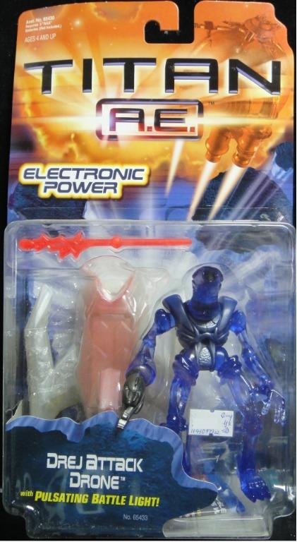 HASBRO TITAN AE ELECTRONIC POWER DREJ ATTACK DRONE WITH PULSATING BATTLE LIGHT