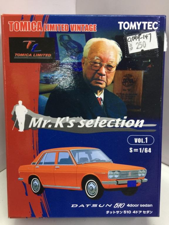 TOMYTEC TOMICA LIMITED VINTAGE 1/64 DATSUN 510 4 DOOR SEDAN Mr K's selection Vol.1
