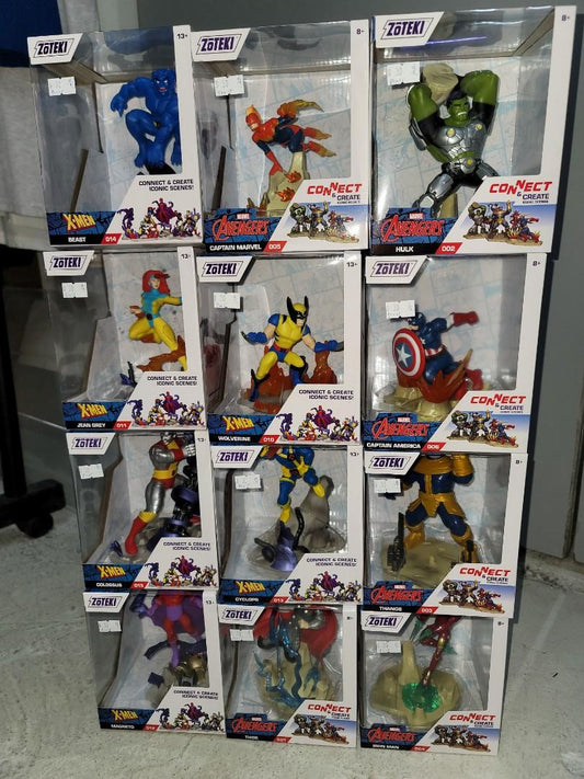 ZOTEKI marvel AVENGERS X-MEN FIGURE character CONNECT CREATE ICONIC SCENES
