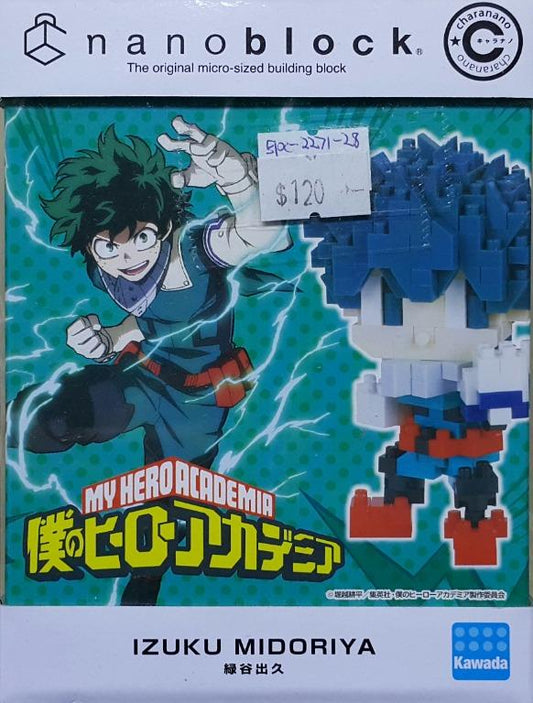 KAWADA 21945 My Hero Academia Izuku Midoriya NANOBLOCK CHARANANO CN-30 MY HERO ACADEMIA IZUKU MIDORIYA