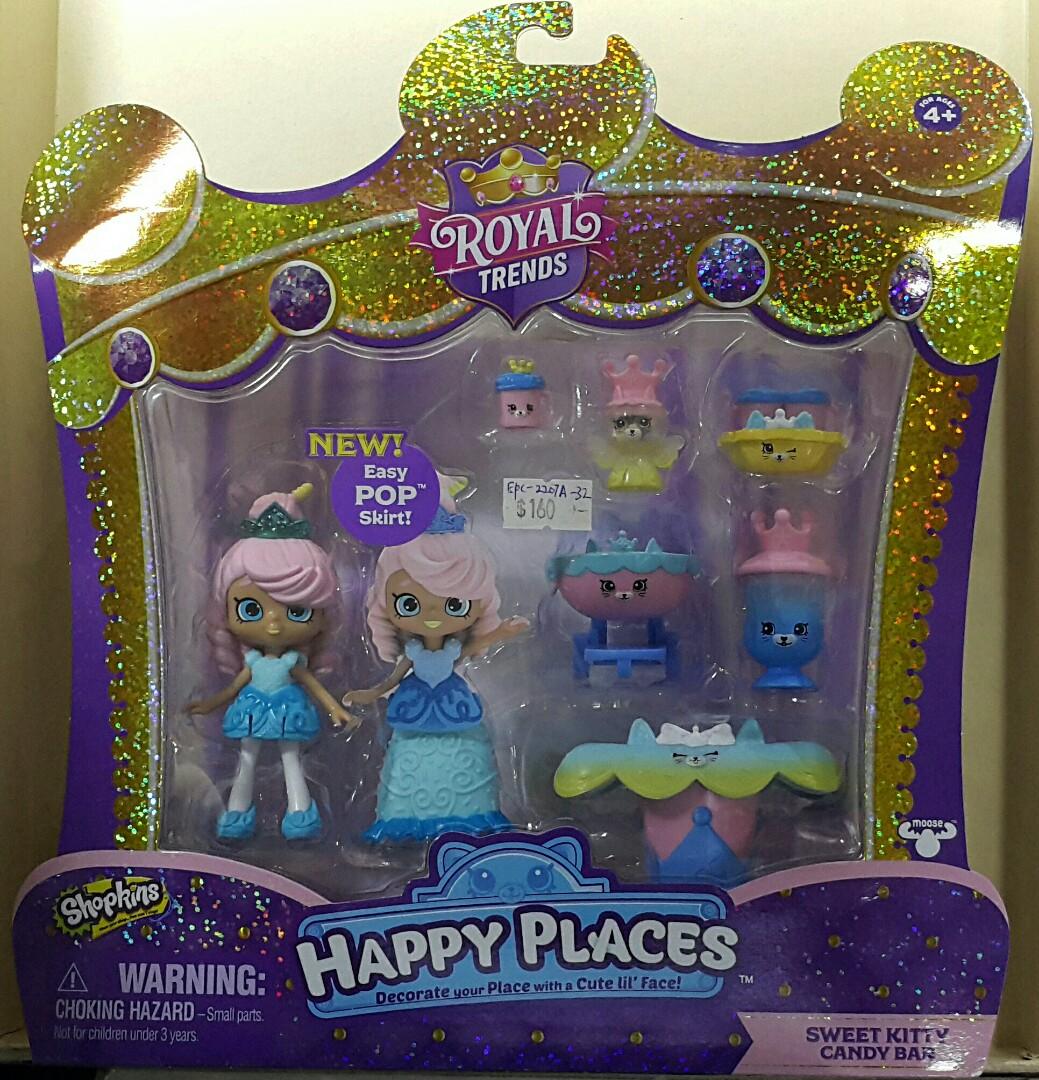 MOOSE 57595 Royal Trends Surprise Collection Set Sweet Kitty Candy Bar SHOPKINS ROYAL TRENDS HAPPY PLACES SWEET KITTY CANDY BAR SET