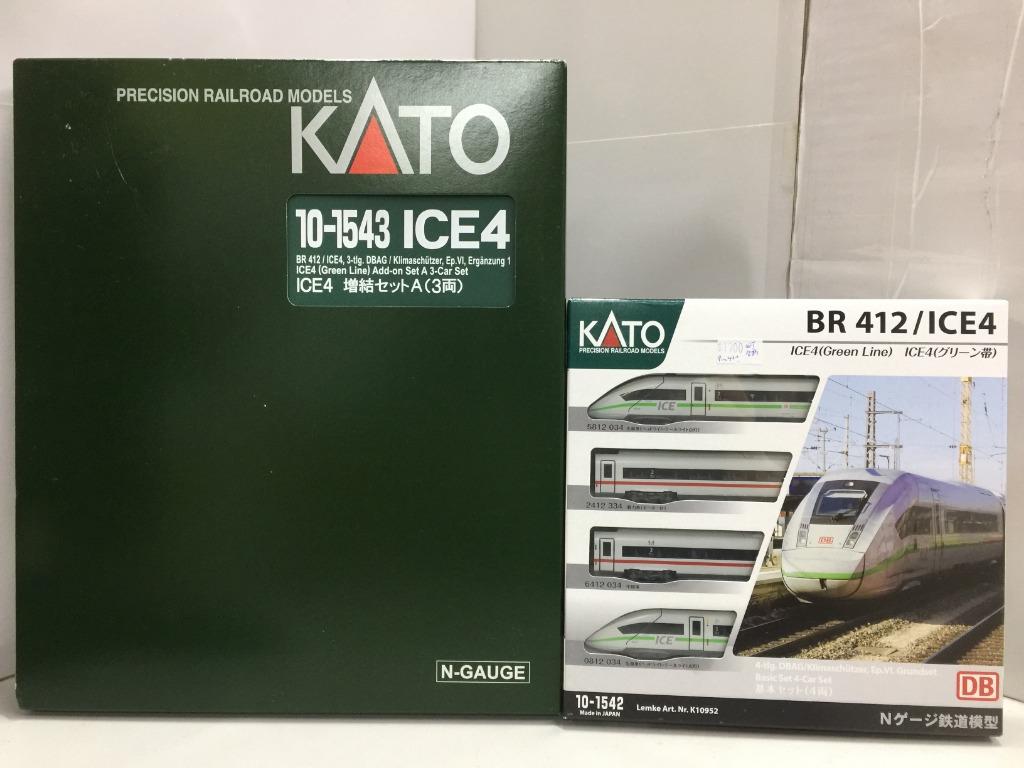 KATO N-GAUGE 10-1543 BR412 / ICE4, 3-tlg. DBAG/ Klimaschutzer, Ep. VI, Erganzung 1 ICE4 Add-on Set A 3-Car Set 10-1542 BR412 PRECISION RAILROAD MODELS