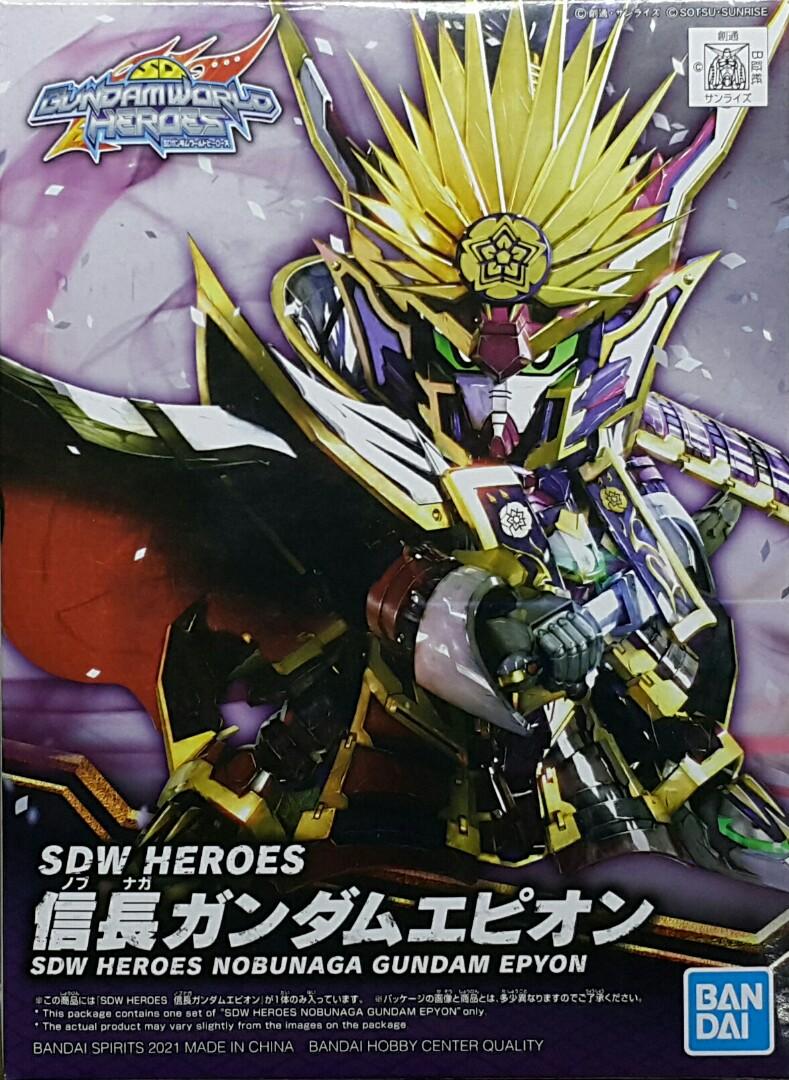 BANDAI 61549 SD Gundam World Heroes 02 Nobunaga Ebian Gundam Assembly Model SD GUNDAM WORLD HEROES 02 SDW HEROES NOBUNAGA GUNDAM EPYON MODEL KIT