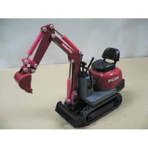 KOMATSU 1/21 PC02 MINI SHOVEL RED