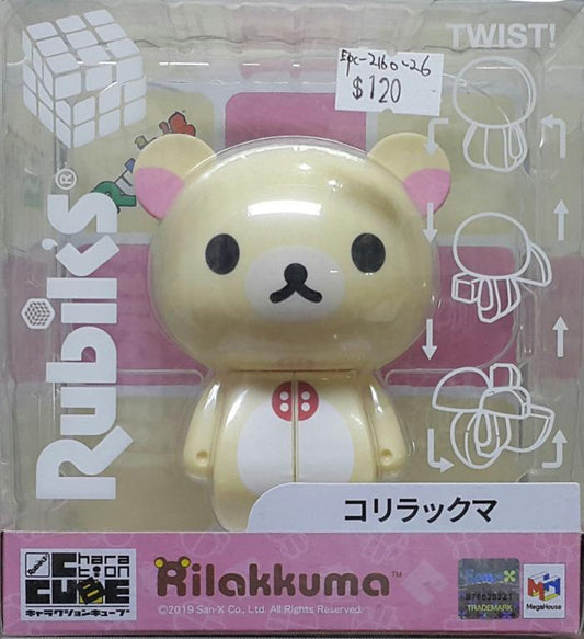 MEGAHOUSE 51341 Rilakkuma Little White Bear Sweetheart Bear Milk Bear RUBIK'S CHARACTION CUBE RILAKKUMA KIRILAKKUMA